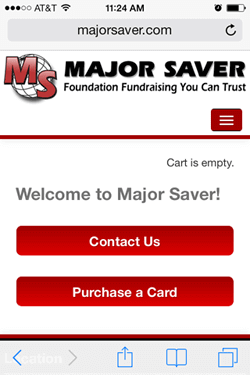 mobile screenshot of Major Saver