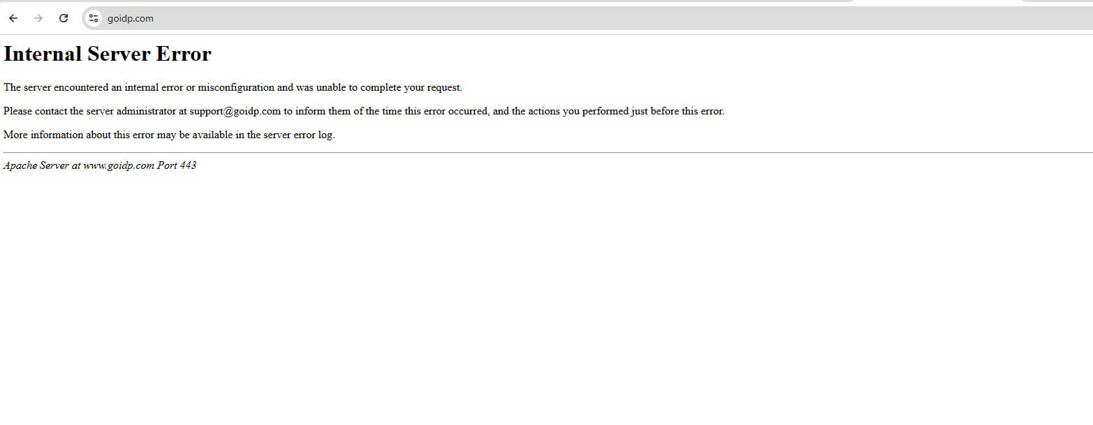 W3 Total Cache Internal Server Error