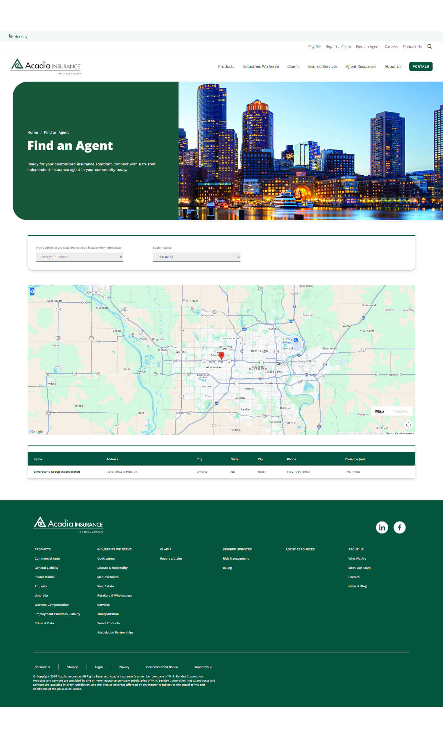 acadiainsurance.find-an-agent Acadia Insurance / Find an Agent