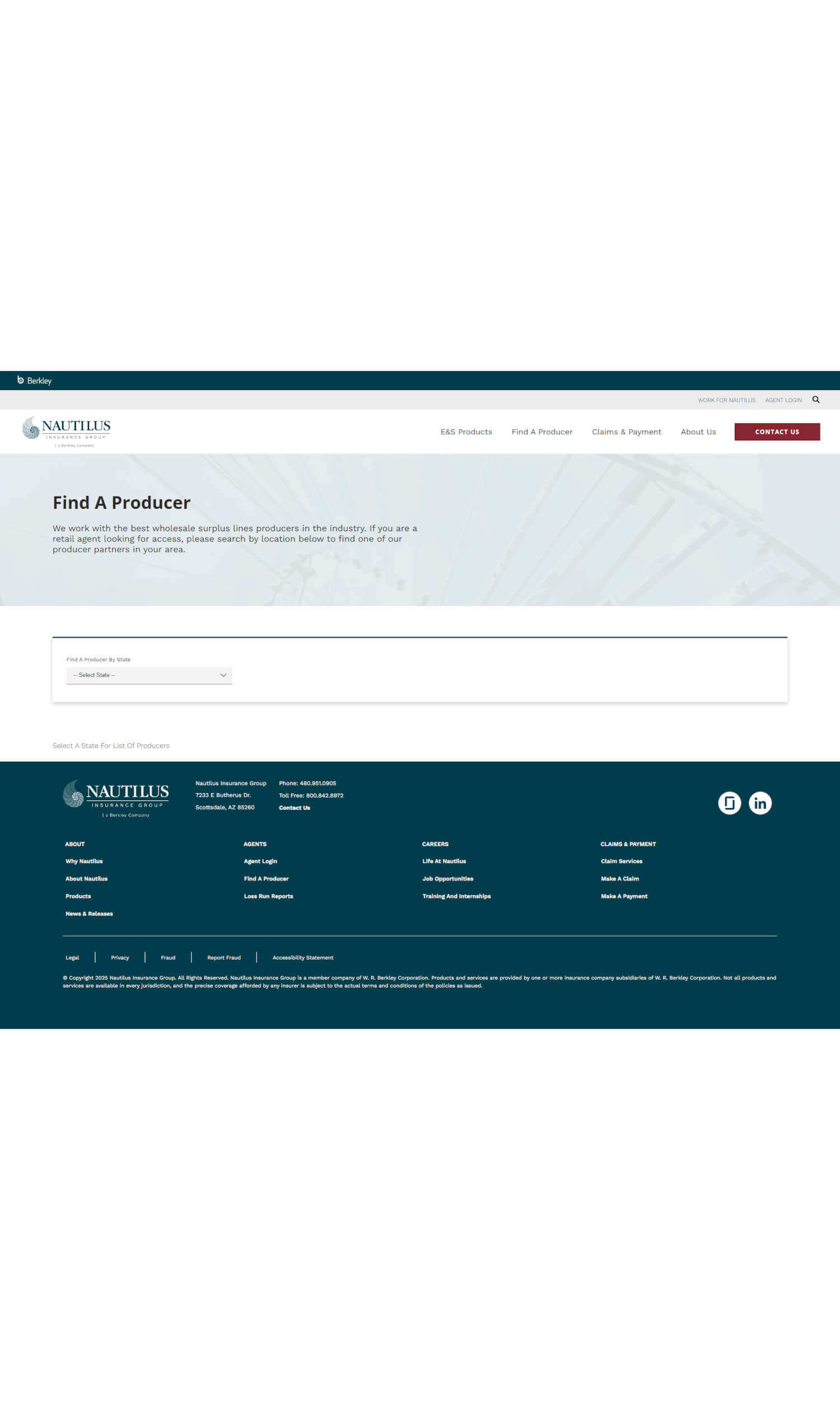 nautilusinsgroup.com.find-a-producer Nautilus Insurance Group / Find a Producer
