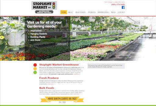 Web Design Project for Stoplight Market